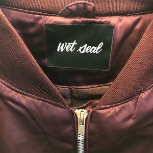 Maroon Bomber Jacket